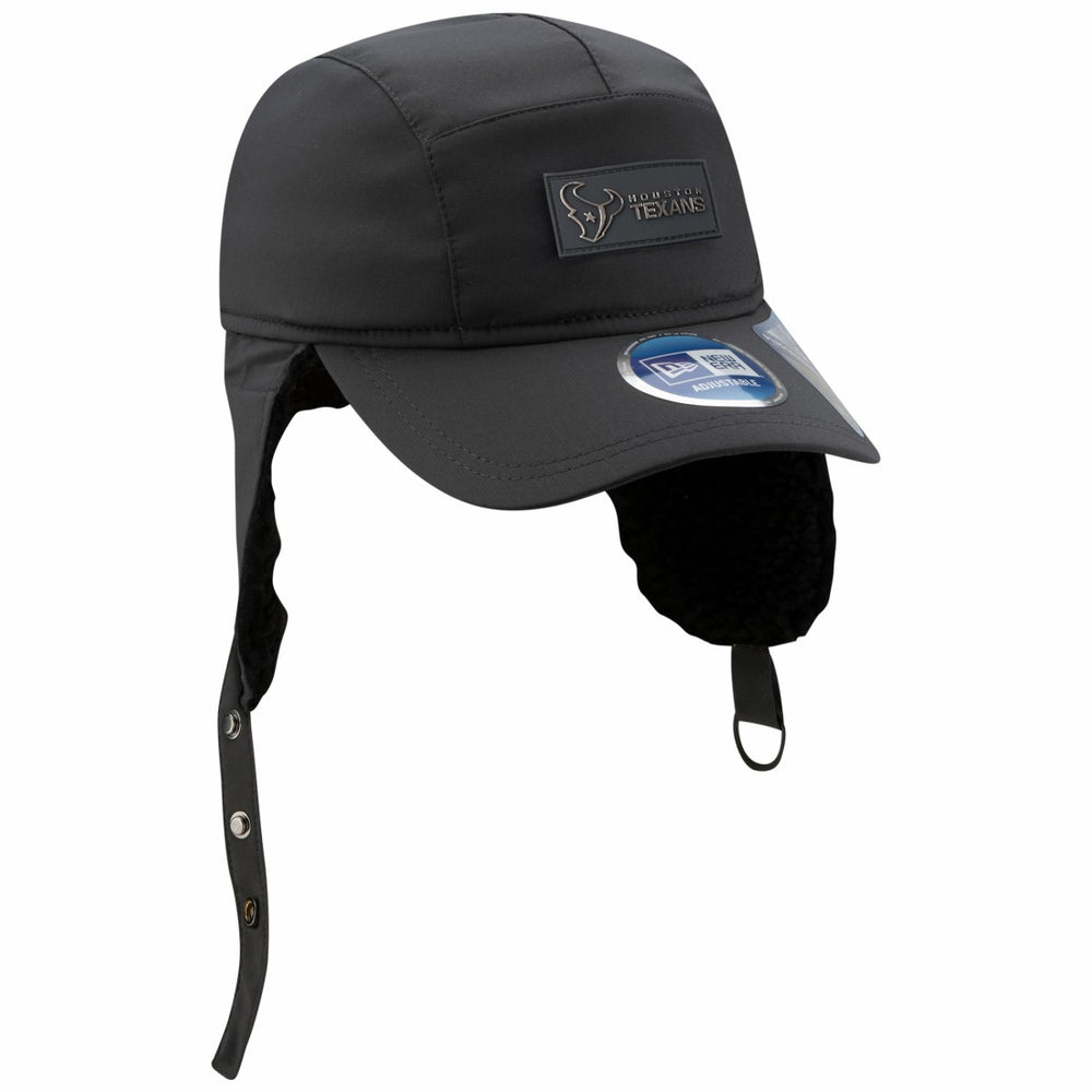 Houston Texans New Era 2025 Sideline Cold Weather Runner Dog Ear Adjustable Hat