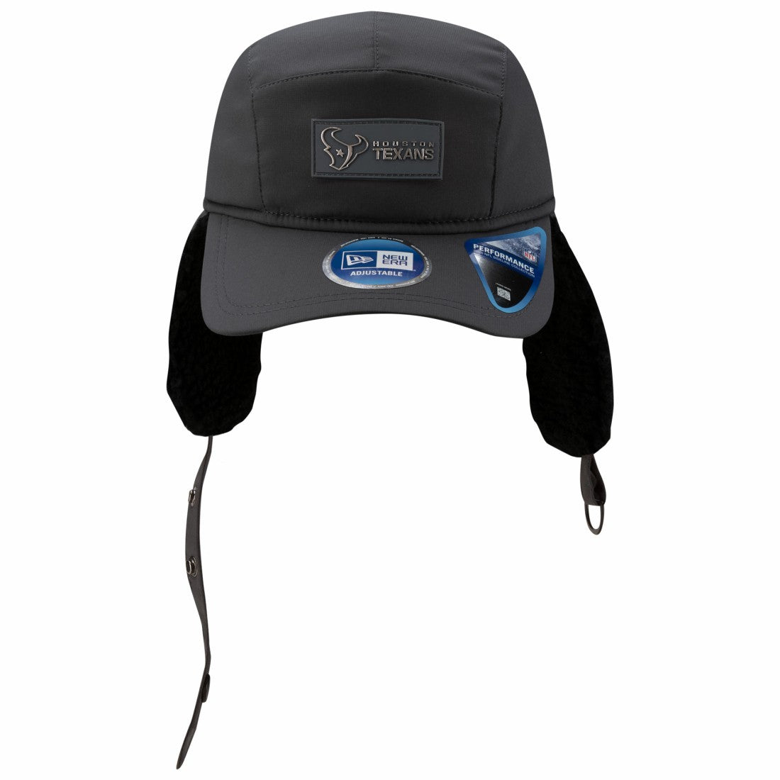 Houston Texans New Era 2025 Sideline Cold Weather Runner Dog Ear Adjustable Hat