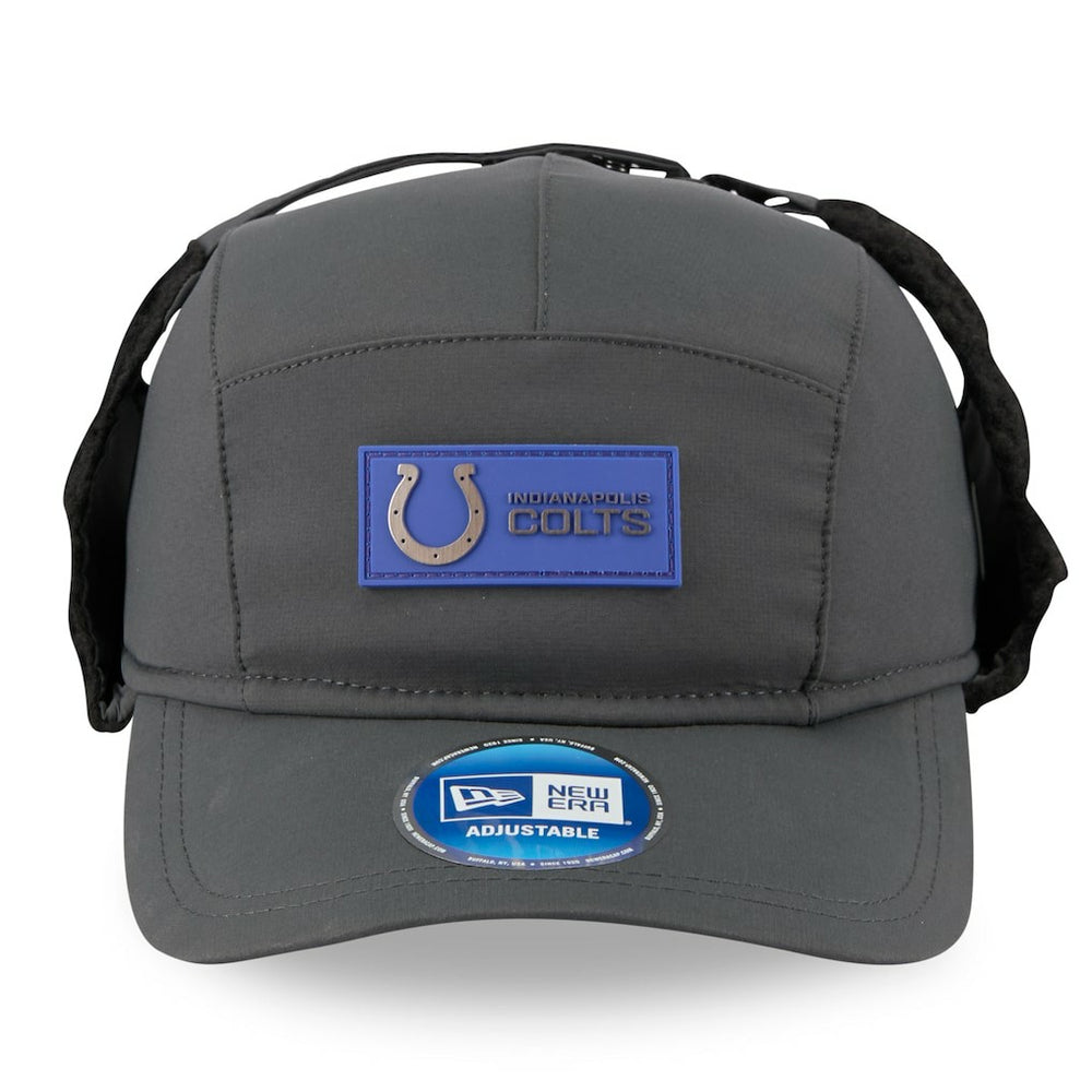 Indianapolis Colts New Era 2025 Sideline Cold Weather Runner Dog Ear Adjustable Hat