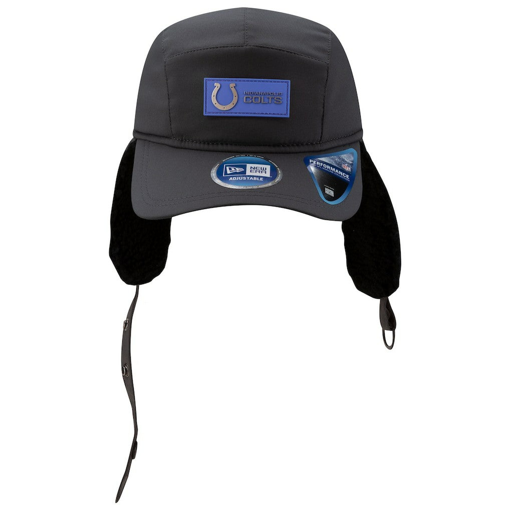 Indianapolis Colts New Era 2025 Sideline Cold Weather Runner Dog Ear Adjustable Hat