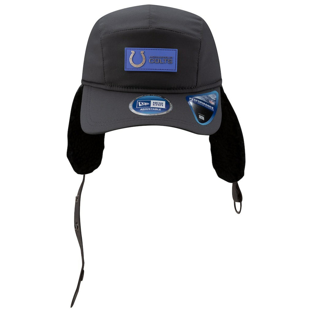 Indianapolis Colts New Era 2025 Sideline Cold Weather Runner Dog Ear Adjustable Hat