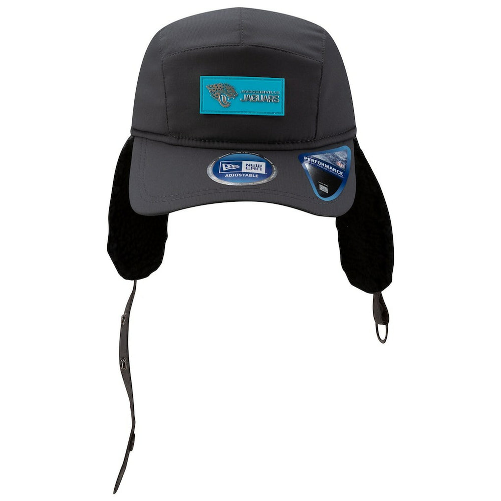 Jacksonville Jaguars New Era 2025 Sideline Cold Weather Runner Dog Ear Adjustable Hat