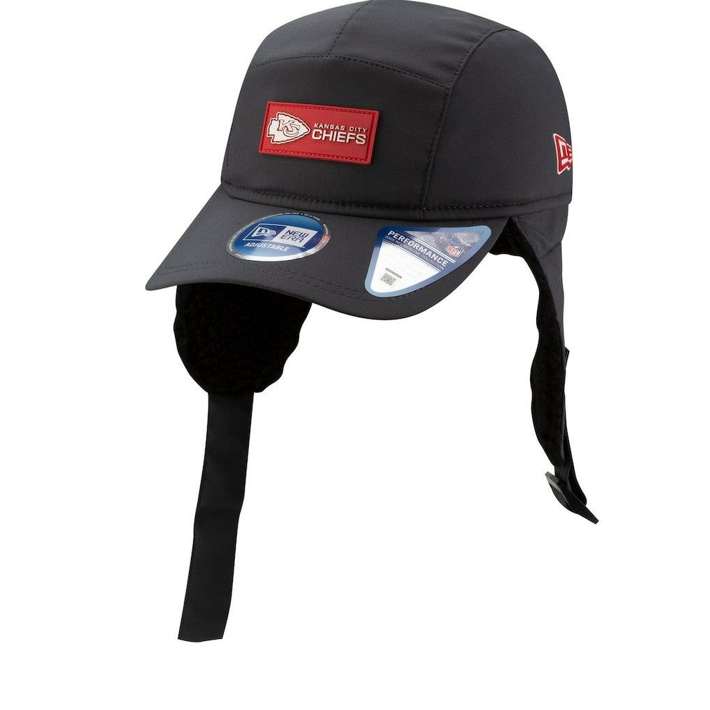 Kansas City Chiefs New Era 2025 Sideline Cold Weather Runner Dog Ear Adjustable Hat