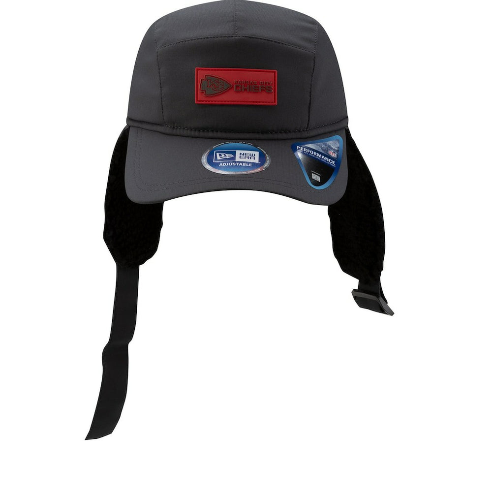 Kansas City Chiefs New Era 2025 Sideline Cold Weather Runner Dog Ear Adjustable Hat