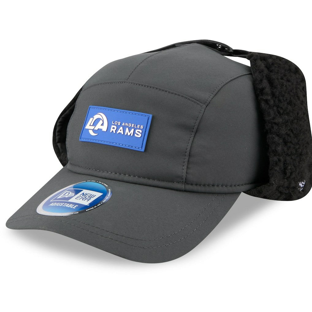 Los Angeles Rams New Era 2025 Sideline Cold Weather Runner Dog Ear Adjustable Hat