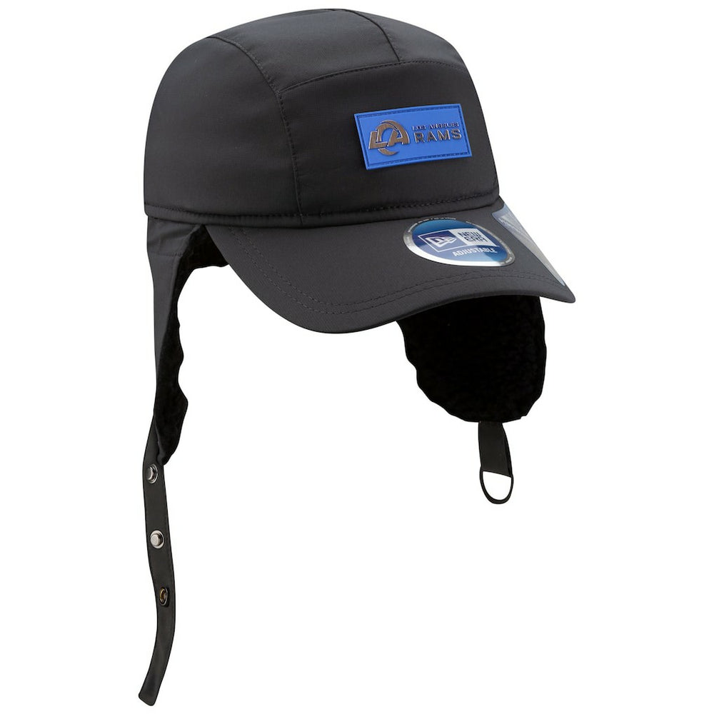 Los Angeles Rams New Era 2025 Sideline Cold Weather Runner Dog Ear Adjustable Hat