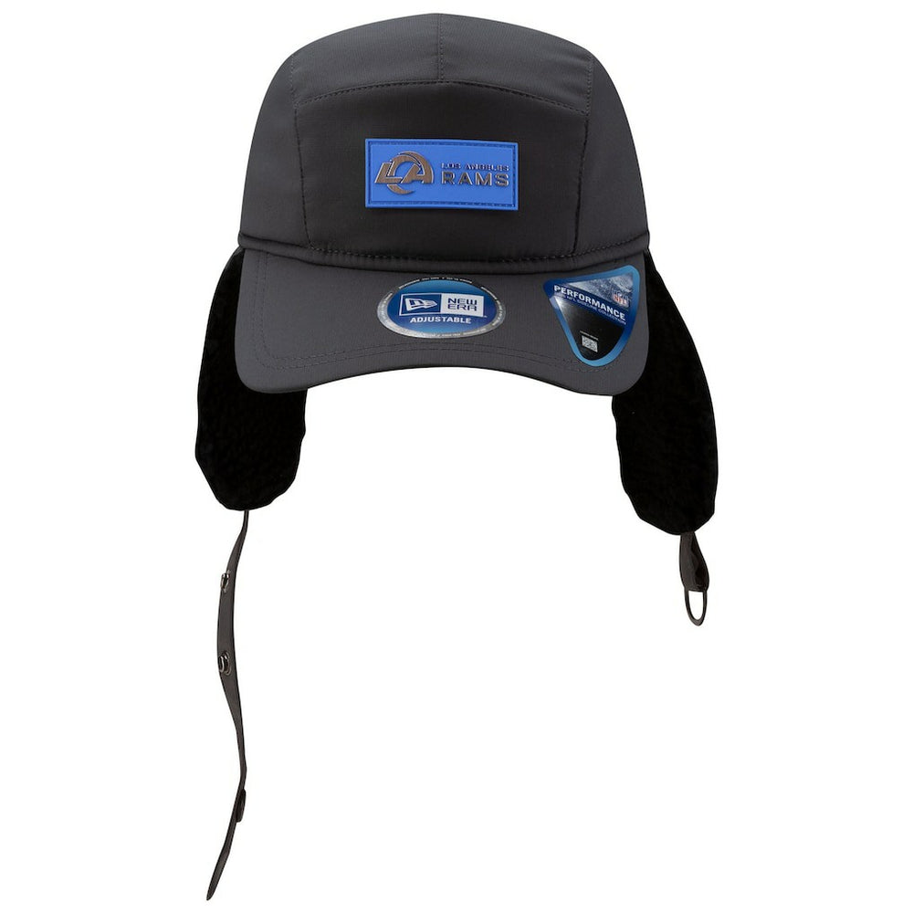 Los Angeles Rams New Era 2025 Sideline Cold Weather Runner Dog Ear Adjustable Hat