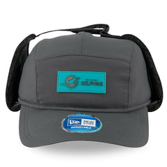 Miami Dolphins New Era 2025 Sideline Cold Weather Runner Dog Ear Adjustable Hat