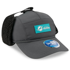 Miami Dolphins New Era 2025 Sideline Cold Weather Runner Dog Ear Adjustable Hat