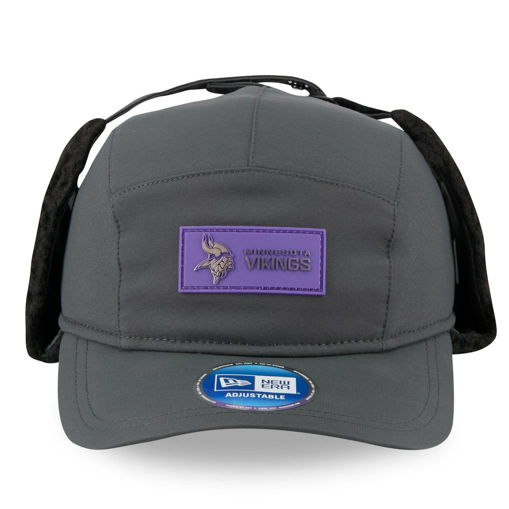 Minnesota Vikings New Era 2025 Sideline Cold Weather Runner Dog Ear Adjustable Hat