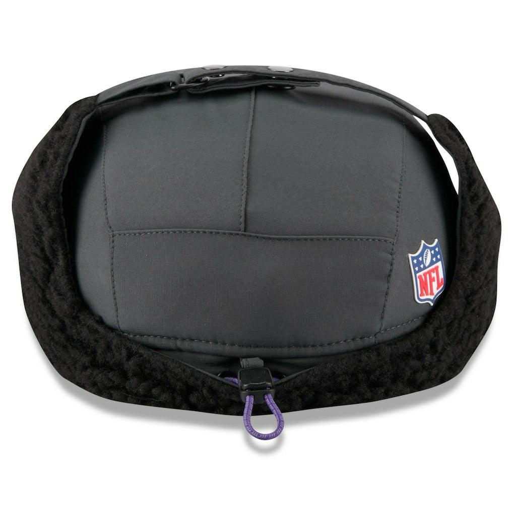 Minnesota Vikings New Era 2025 Sideline Cold Weather Runner Dog Ear Adjustable Hat