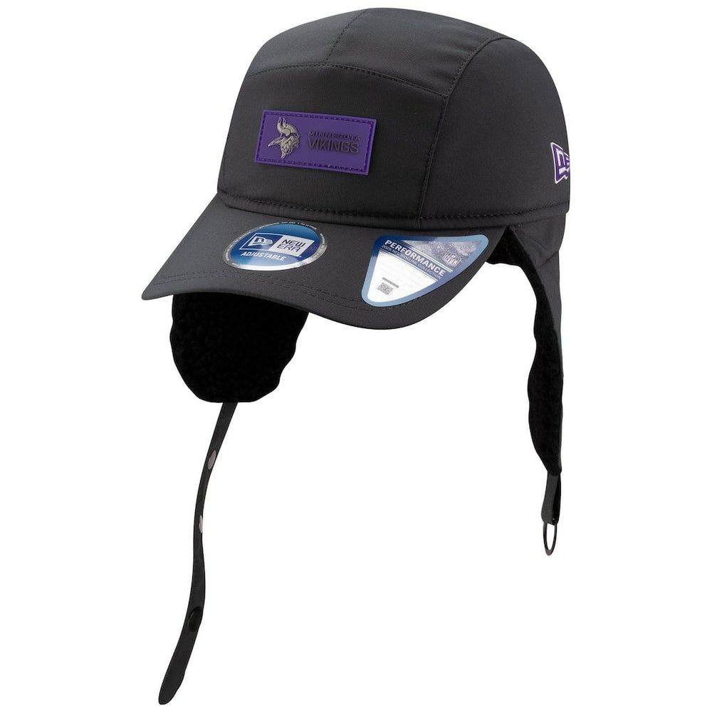 Minnesota Vikings New Era 2025 Sideline Cold Weather Runner Dog Ear Adjustable Hat