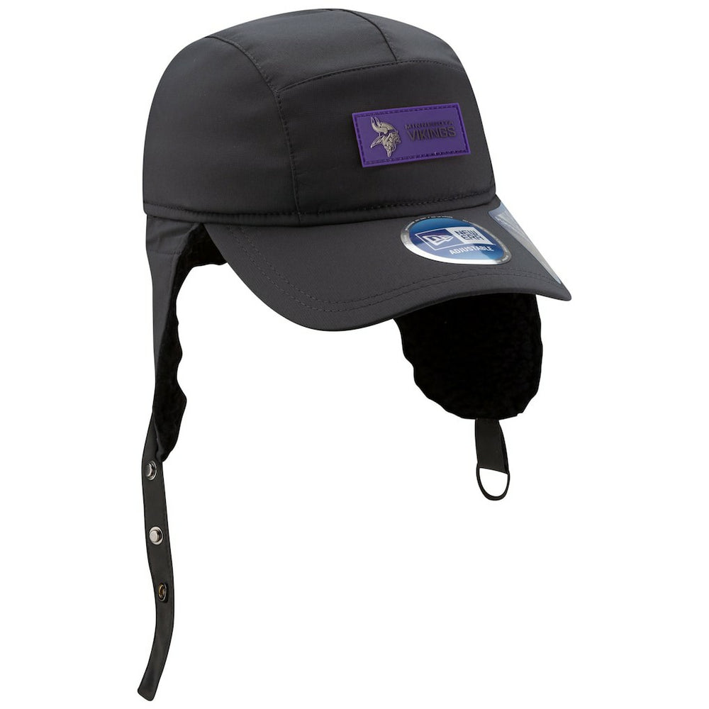 Minnesota Vikings New Era 2025 Sideline Cold Weather Runner Dog Ear Adjustable Hat