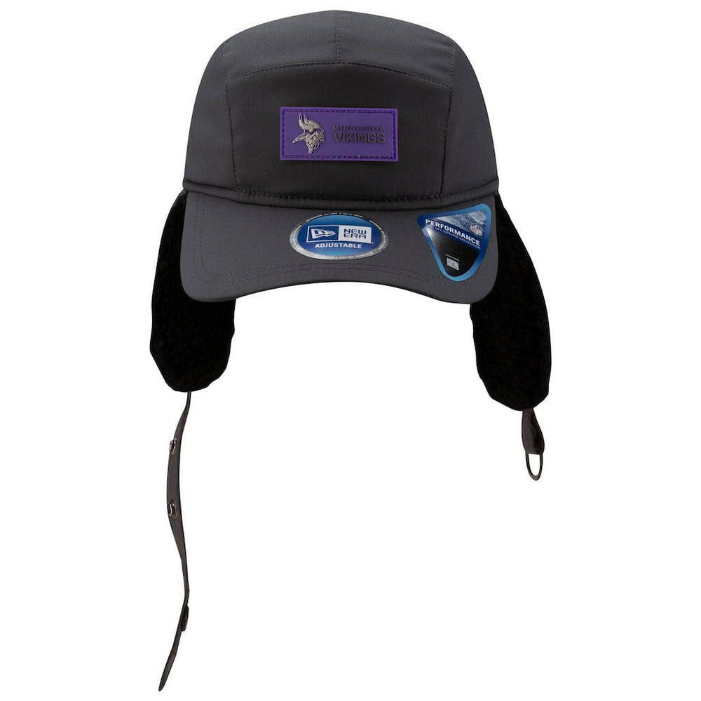 Minnesota Vikings New Era 2025 Sideline Cold Weather Runner Dog Ear Adjustable Hat