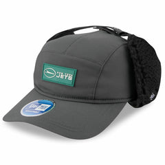 New York Jets New Era 2025 Sideline Cold Weather Runner Dog Ear Adjustable Hat