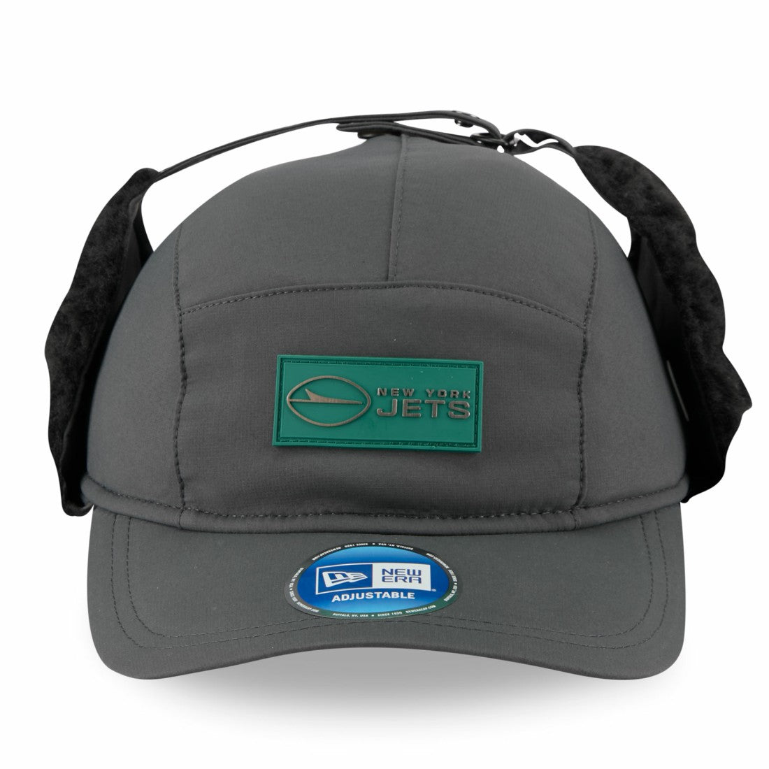 New York Jets New Era 2025 Sideline Cold Weather Runner Dog Ear Adjustable Hat