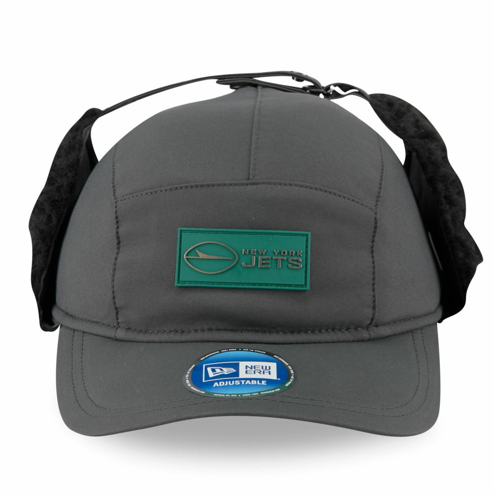 New York Jets New Era 2025 Sideline Cold Weather Runner Dog Ear Adjustable Hat