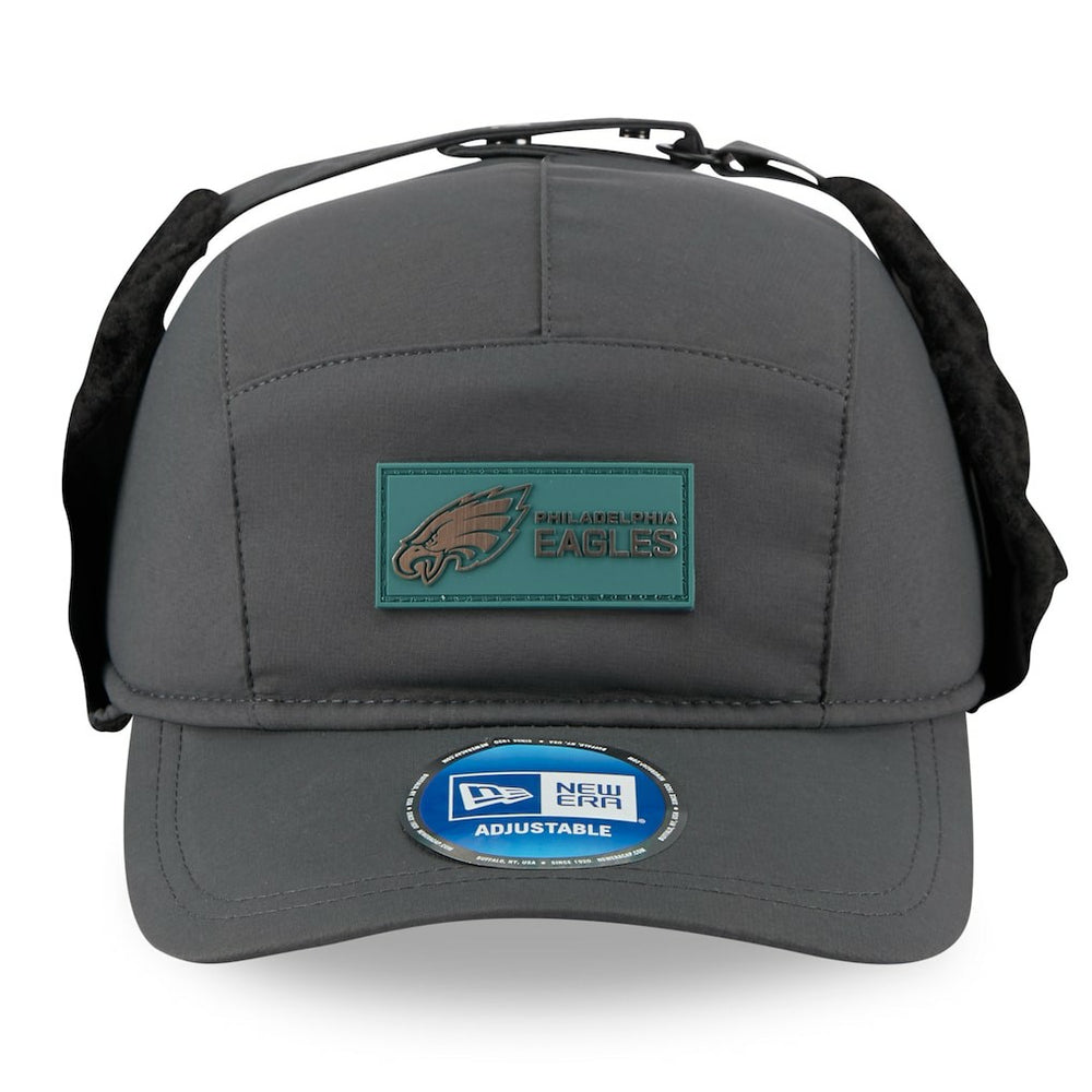 Philadelphia Eagles New Era 2025 Sideline Cold Weather Runner Dog Ear Adjustable Hat