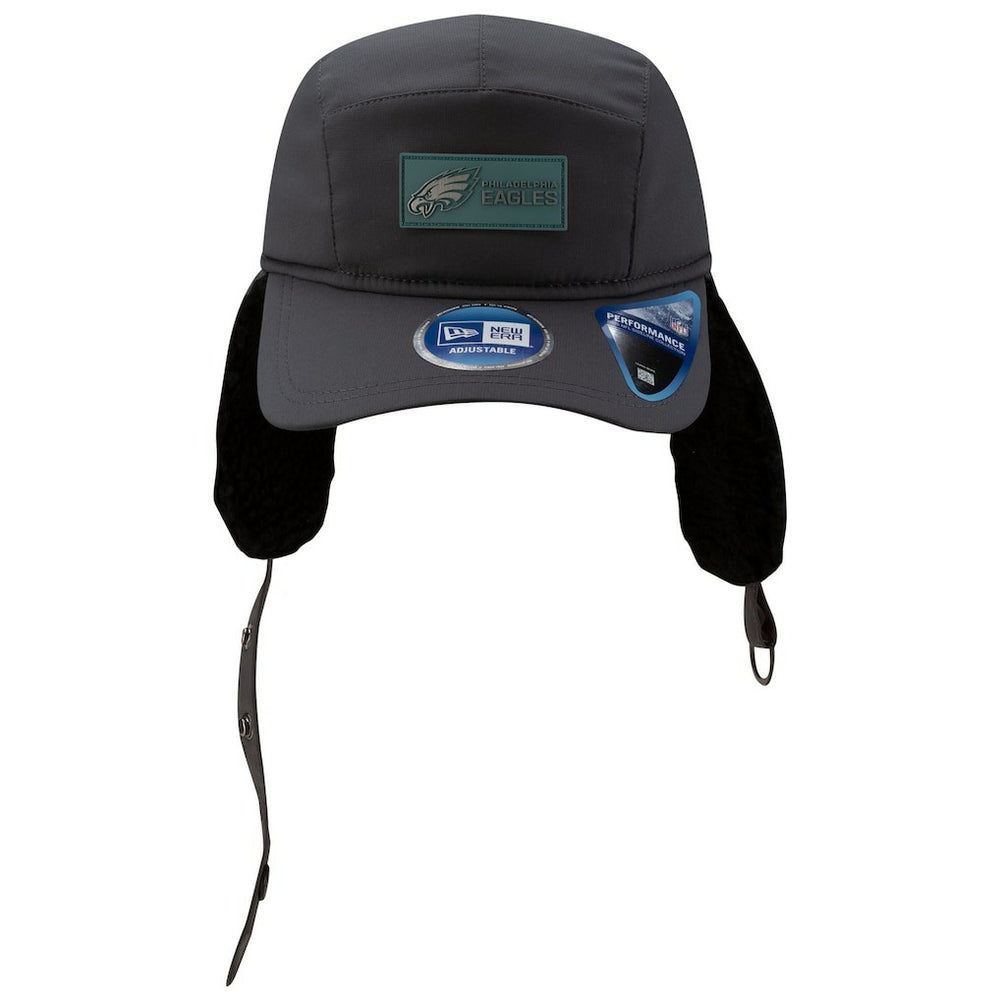 Philadelphia Eagles New Era 2025 Sideline Cold Weather Runner Dog Ear Adjustable Hat