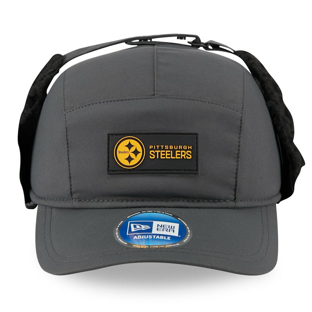 Pittsburgh Steelers New Era 2025 Sideline Cold Weather Runner Dog Ear Adjustable Hat