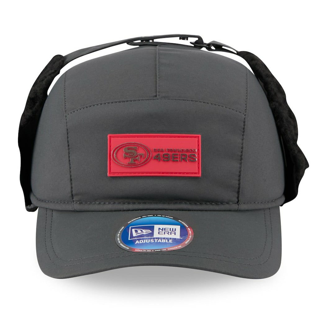 San Francisco 49ers New Era 2025 Sideline Cold Weather Runner Dog Ear Adjustable Hat