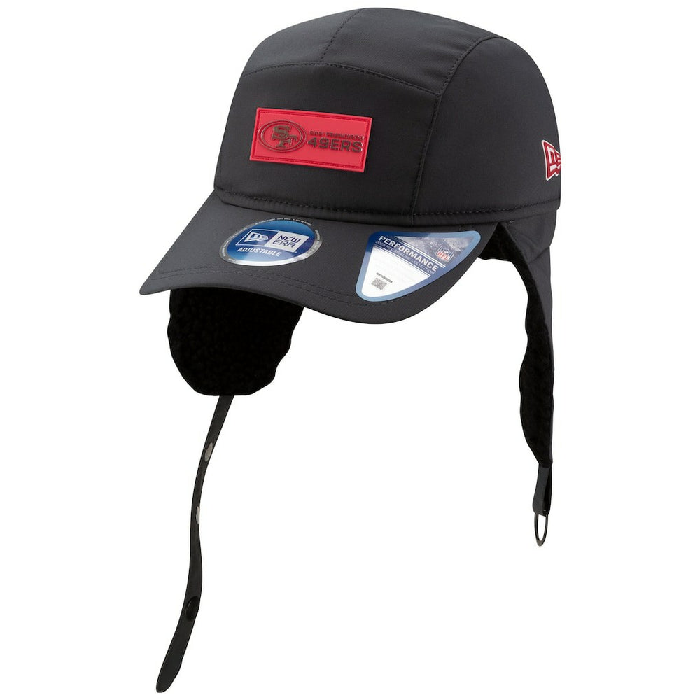 San Francisco 49ers New Era 2025 Sideline Cold Weather Runner Dog Ear Adjustable Hat