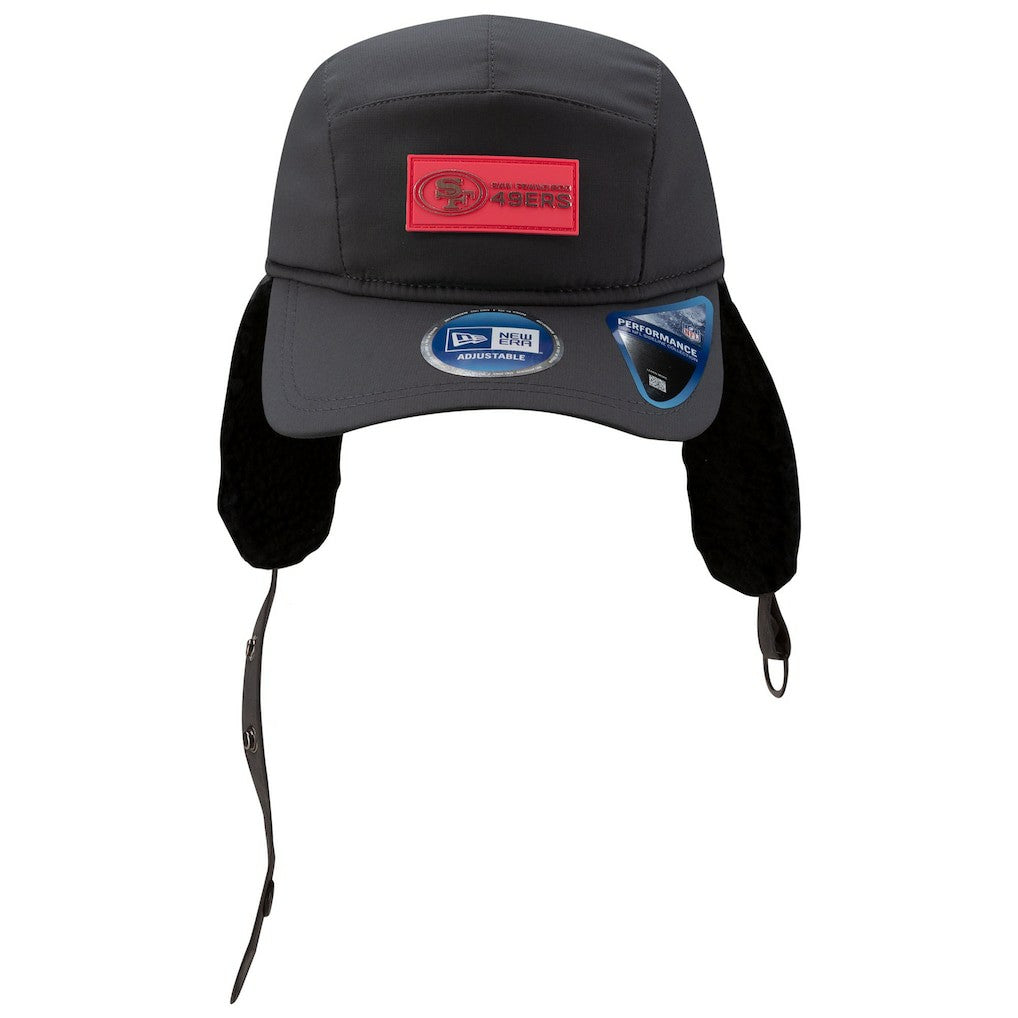 San Francisco 49ers New Era 2025 Sideline Cold Weather Runner Dog Ear Adjustable Hat