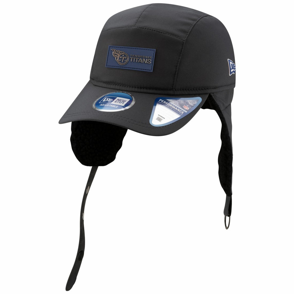 Tennessee Titans New Era 2025 Sideline Cold Weather Runner Dog Ear Adjustable Hat