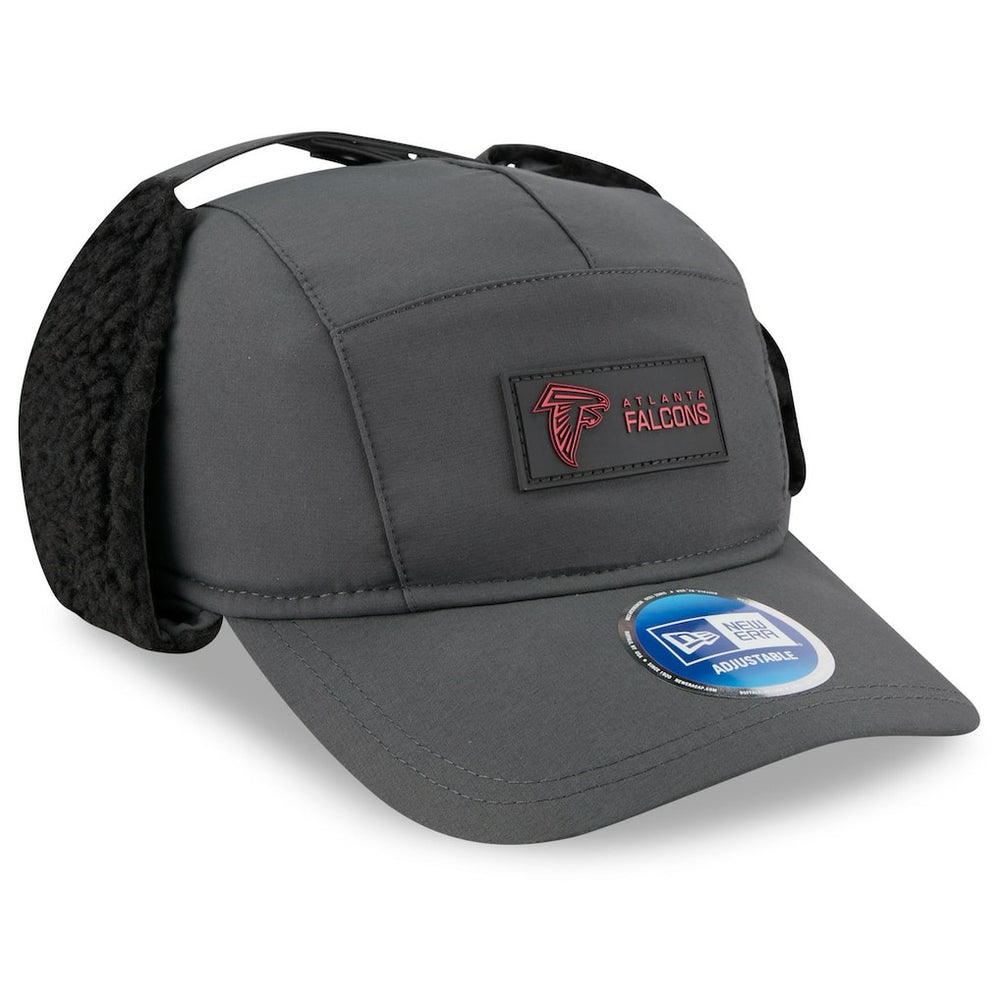 Atlanta Falcons New Era 2025 Sideline Cold Weather Runner Dog Ear Adjustable Hat