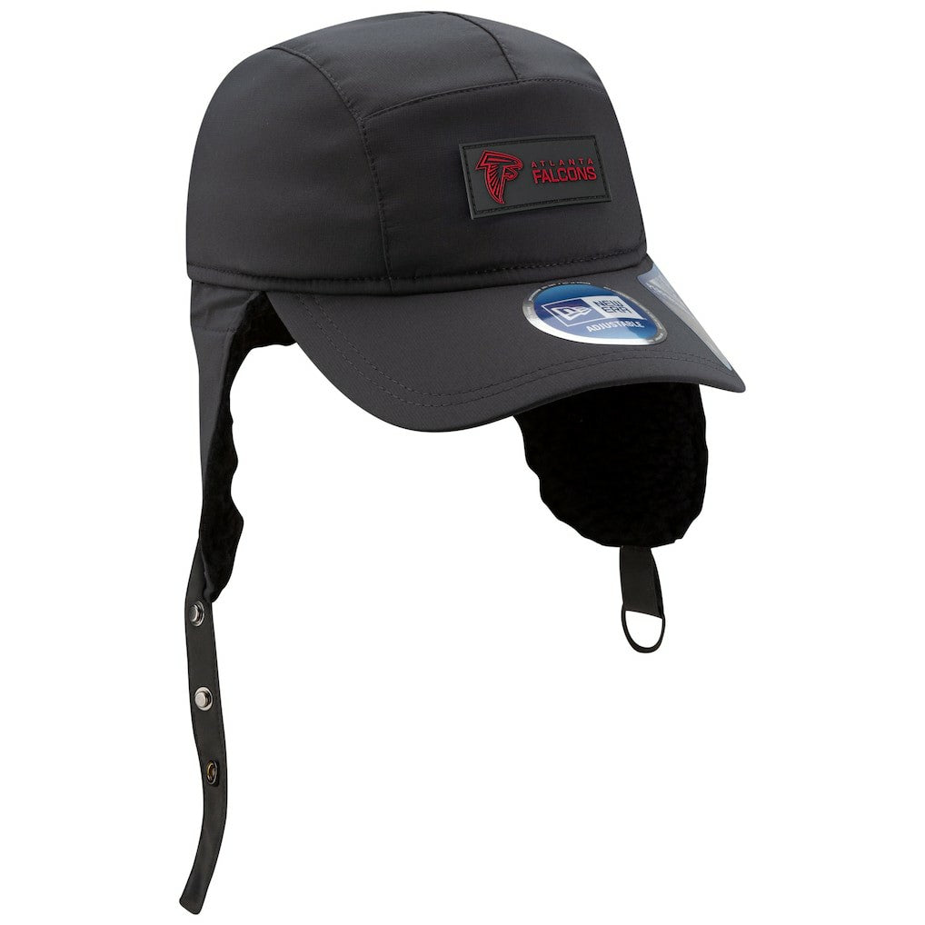 Atlanta Falcons New Era 2025 Sideline Cold Weather Runner Dog Ear Adjustable Hat