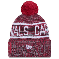 Arizona Cardinals New Era 2025 Sideline Cold Weather Cuffed Knit Hat with Pom