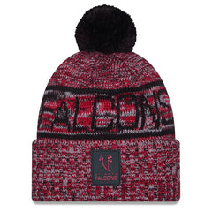Atlanta Falcons New Era 2025 Sideline Cold Weather Cuffed Knit Hat with Pom