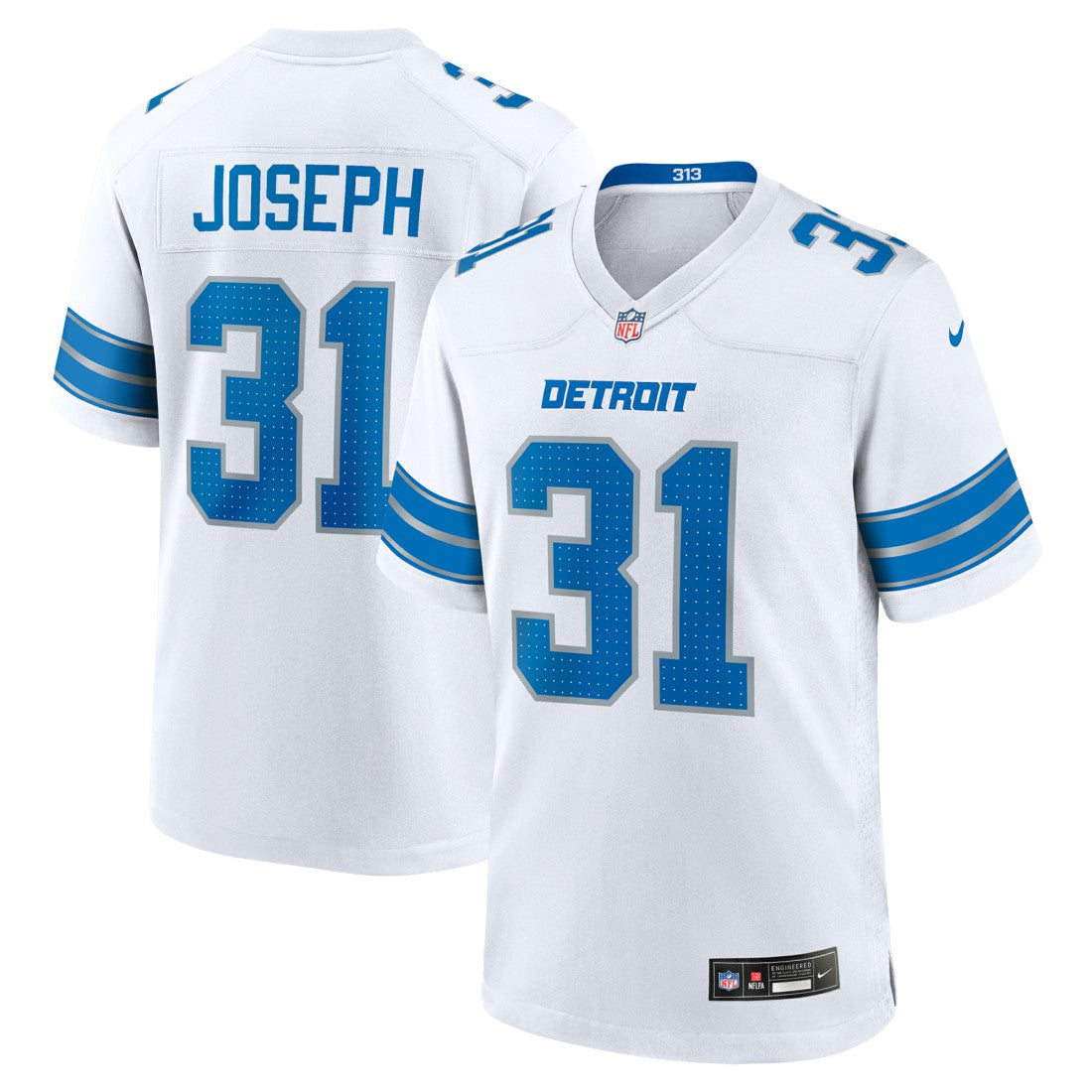 Detroit Lions Nike Kerby Joseph  Game Jersey
