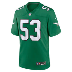 Philadelphia Eagles Nike Zack Baun  Alternate Game Jersey