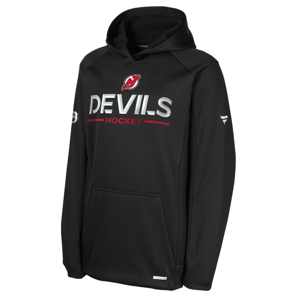 New Jersey Devils Fanatics Youth Authentic Pro Rink Raglan Hoodie For Sale