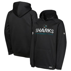San Jose Sharks Fanatics Youth Authentic Pro Rink Raglan Hoodie For Sale
