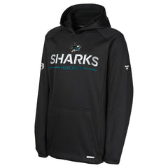 San Jose Sharks Fanatics Youth Authentic Pro Rink Raglan Hoodie For Sale