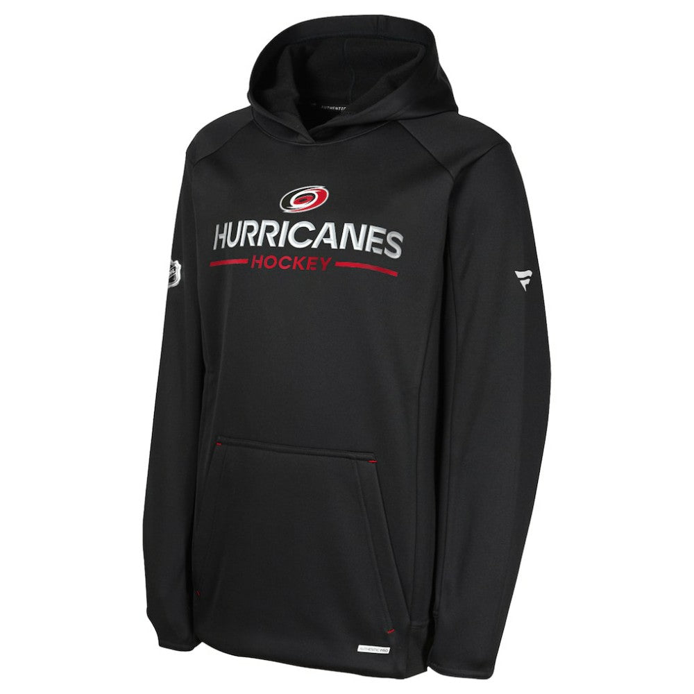 Carolina Hurricanes Fanatics Youth Authentic Pro Rink Raglan Hoodie Outlet
