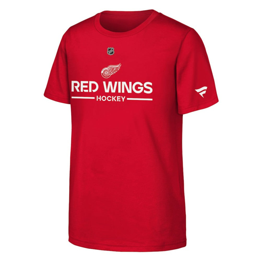 Detroit Red Wings Fanatics Youth Authentic Pro Wordmark T-Shirt Discount