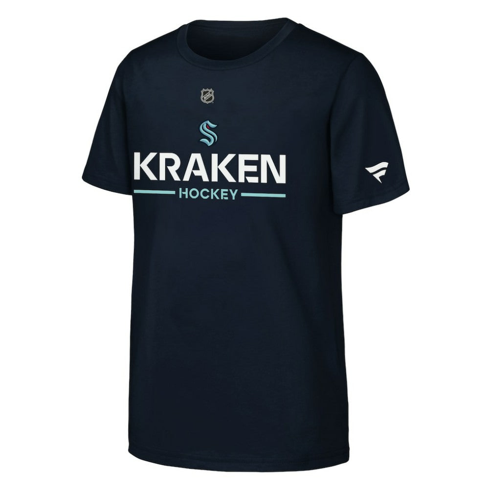 Seattle Kraken Fanatics Youth Authentic Pro Wordmark T-Shirt For Sale