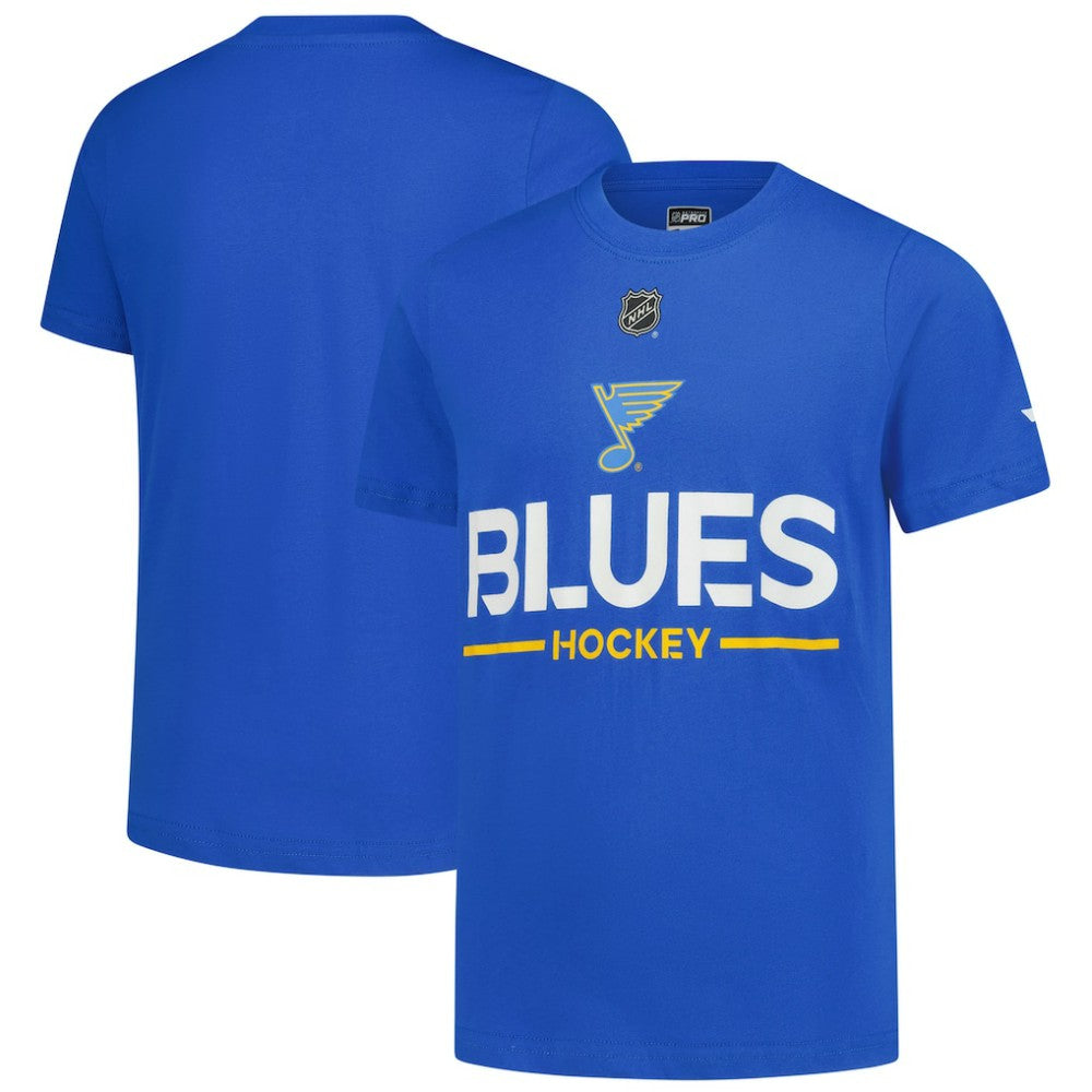 St. Louis Blues Fanatics Youth Authentic Pro Wordmark T-Shirt Discount
