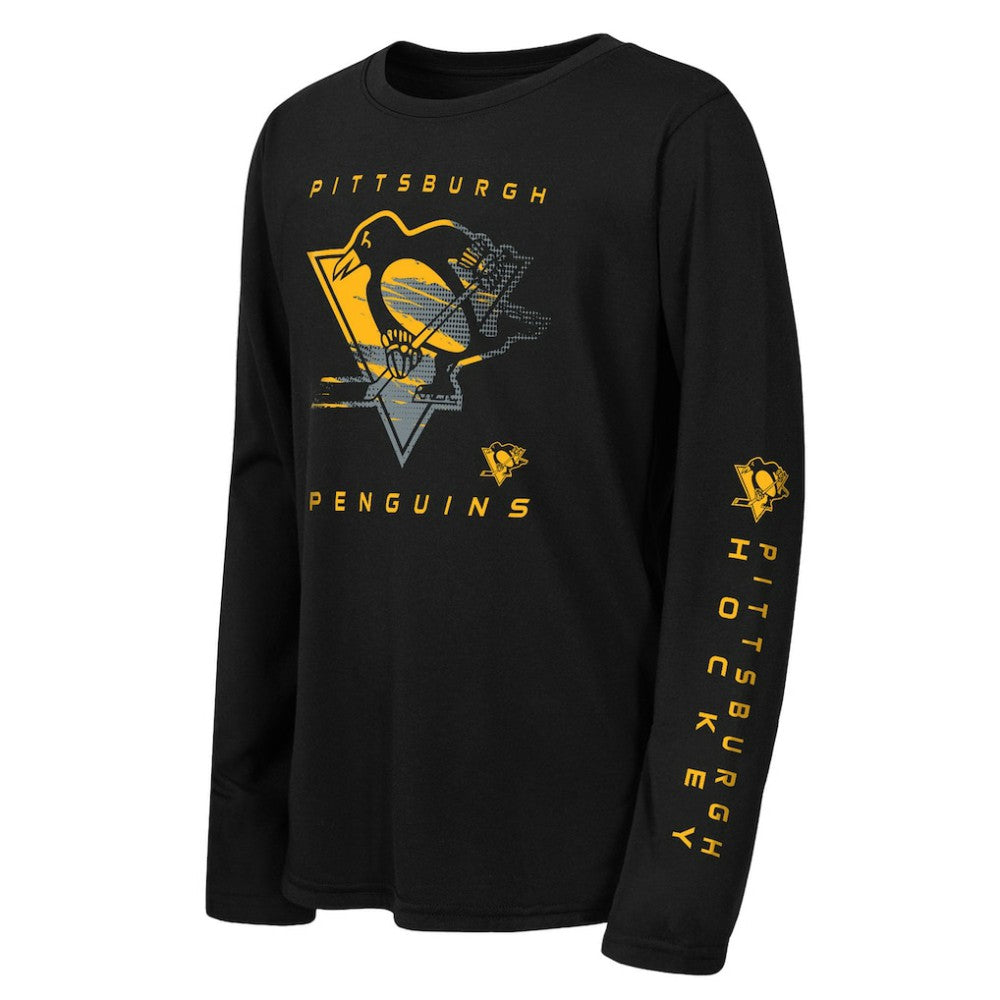 Pittsburgh Penguins Outerstuff Youth Seize the Win Long Sleeve T-Shirt Online