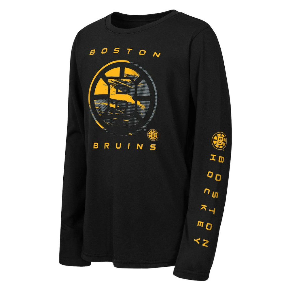 Boston Bruins Outerstuff Youth Seize the Win Long Sleeve T-Shirt On Sale