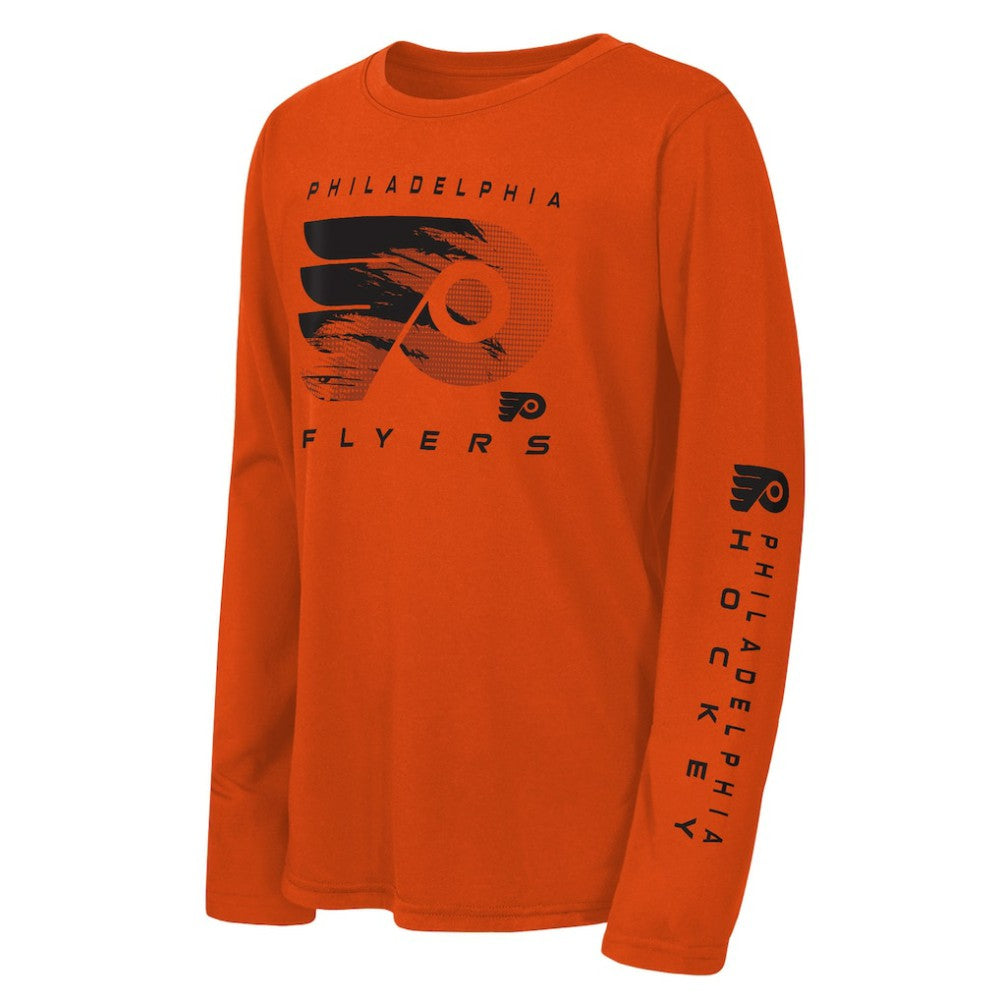 Philadelphia Flyers Outerstuff Youth Seize the Win Long Sleeve T-Shirt Outlet