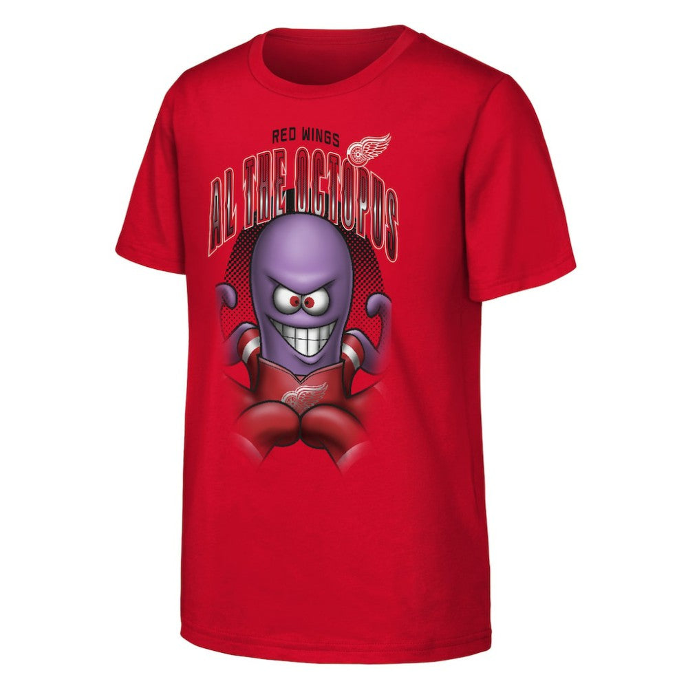 Detroit Red Wings Outerstuff Youth Mascot Highlight T-Shirt On Sale