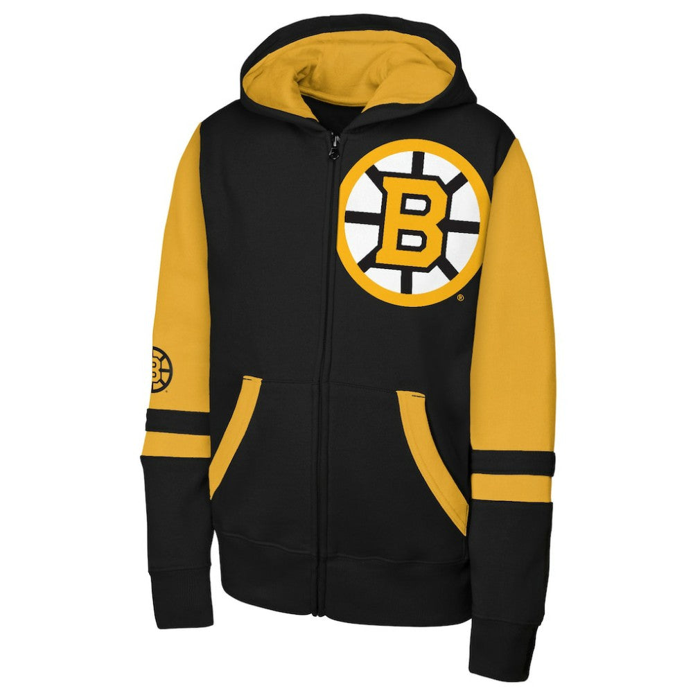 Boston Bruins Outerstuff Youth Face Off Full-Zip Hoodie Online