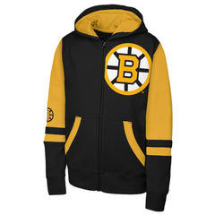 Boston Bruins Outerstuff Youth Face Off Full-Zip Hoodie Online