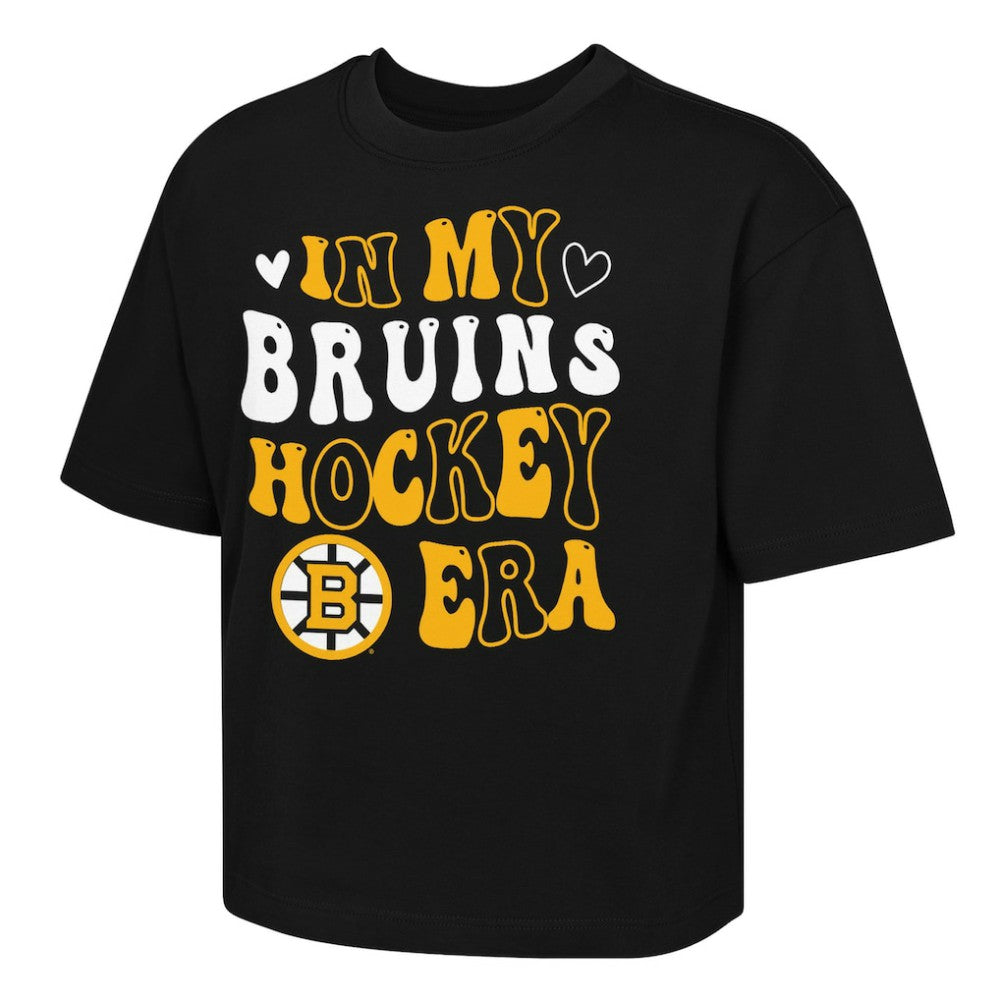 Boston Bruins Outerstuff Girls Youth In My Era Boxy T-Shirt Sale