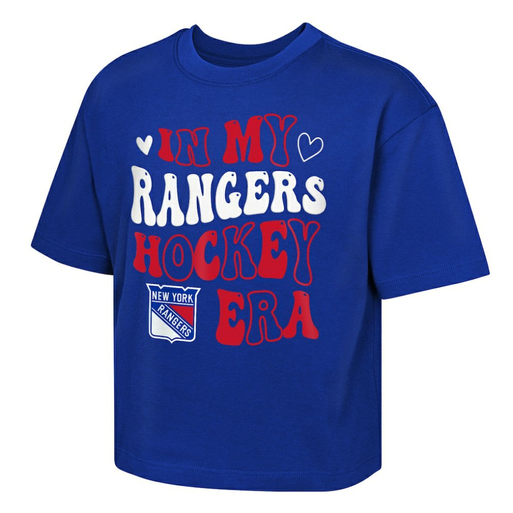 New York Rangers Outerstuff Girls Youth In My Era Boxy T-Shirt Outlet