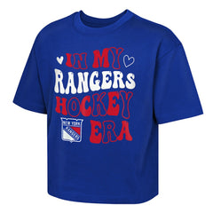 New York Rangers Outerstuff Girls Youth In My Era Boxy T-Shirt Outlet